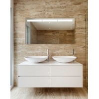 Glace de salle de bain miroir LED