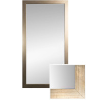 Glace encadrée traditionnelle bois clair