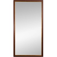 Miroir traditionnel cadre bois marron