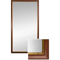 Miroir traditionnel cadre bois marron