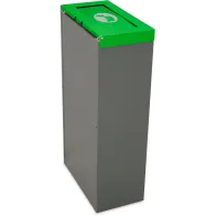 Corbeille Nice 75 litres couvercle basculant et support de sac