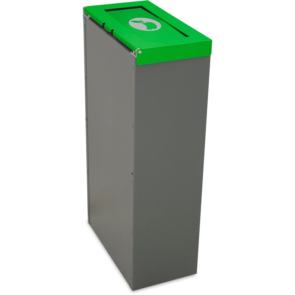 Corbeille Nice 75 litres couvercle basculant et support de sac Corbeille Nice 75 litres couvercle basculant et support de sac