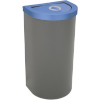 Corbeille Nice 95 litres couvercle basculant et support de sac