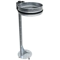 Support sac-poubelle sur platine galva