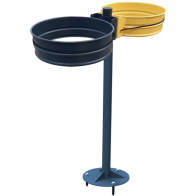 Double support sac sur poteau