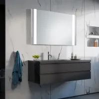 Glace miroir LED