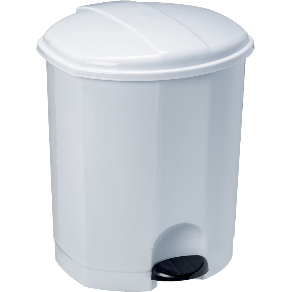 lot de 6 petites poubelles en plastique blanche standard lot de 6 petites poubelles en plastique blanche standard