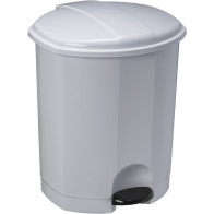 lot de 6 poubelles en plastique blanche standard 12 litres