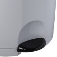 lot de 4 poubelles à pédale blanche contenance de 30 litres