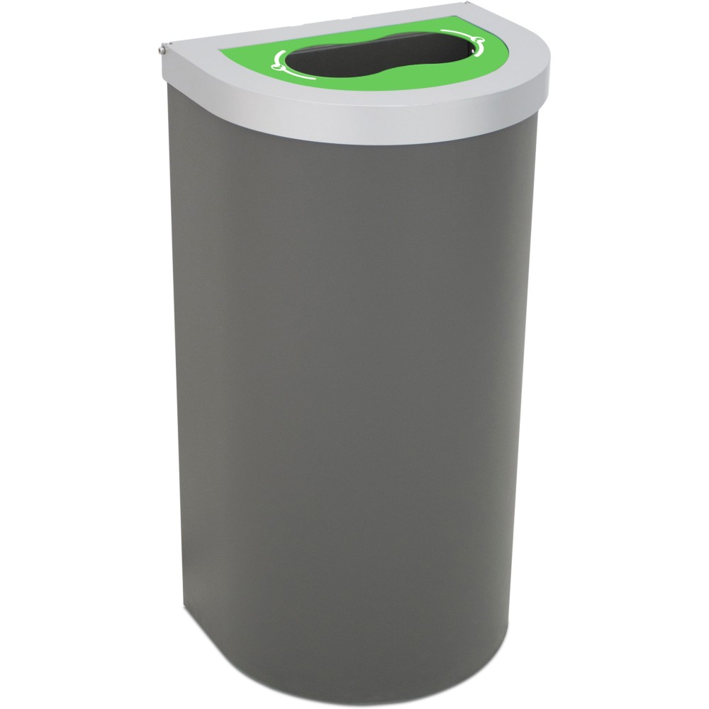 Corbeille Nice 95 litres couvercle recyclage bouteille et support de sac Corbeille Nice 95 litres couvercle recyclage bouteille et support de sac