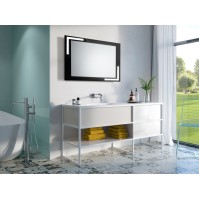 Miroir LED noir