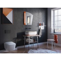 miroir orange couleur