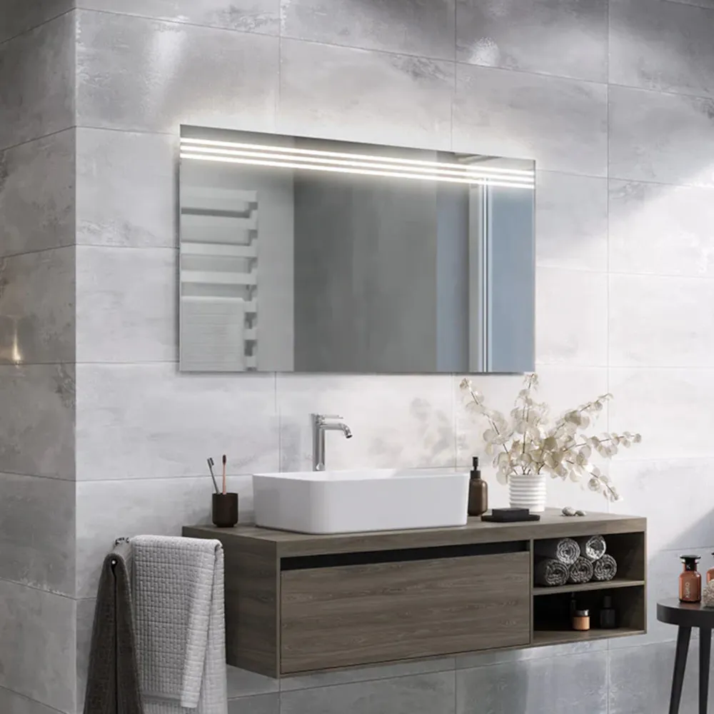 Glace pour salle de bain