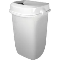 Poubelle murale blanche hygiénique discrète 12L