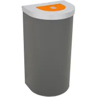 Corbeille Nice 95 litres couvercle auto-refermable et support de sac
