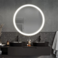 Miroir rond à LED