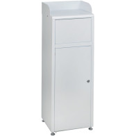 Poubelle self-service fastfood avec guide plateaux