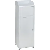 Poubelle self-service fastfood avec guide plateaux