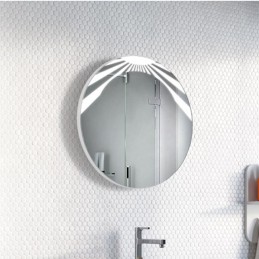 Un design audacieux pour un miroir cylindrique LED qui vous fera briller