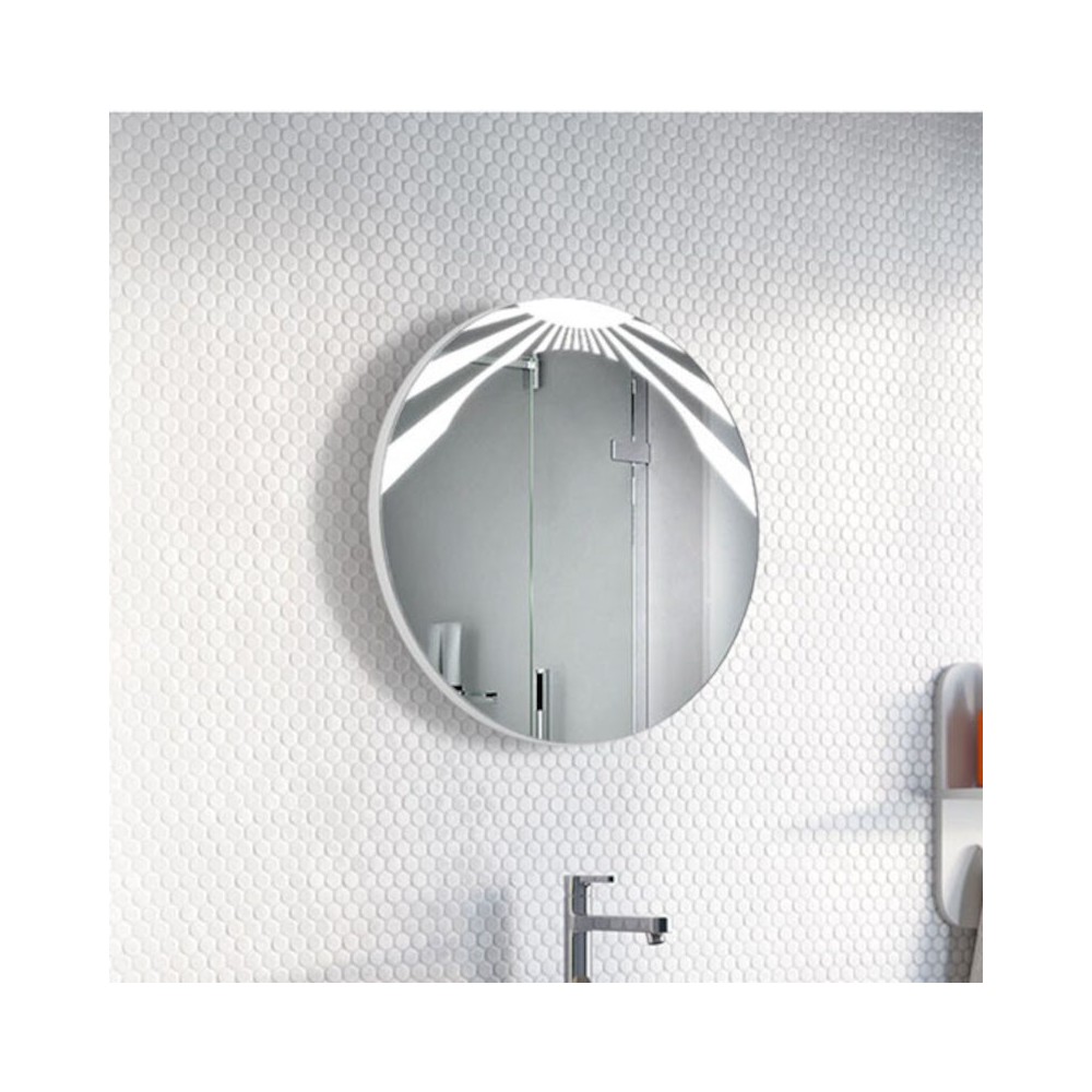 Un design audacieux pour un miroir cylindrique LED qui vous fera briller