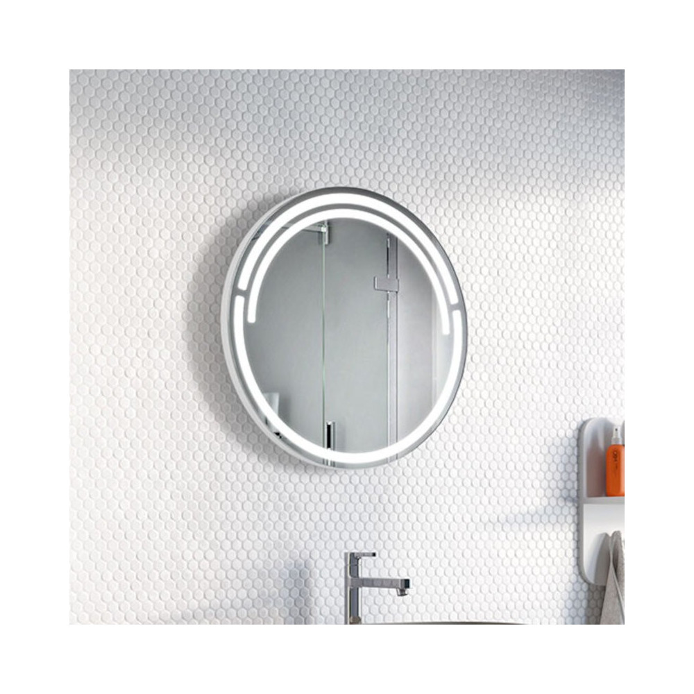 Miroir rond lumineux pour salle de bain