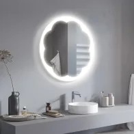 Miroir cylindrique Fleur de salle de bain