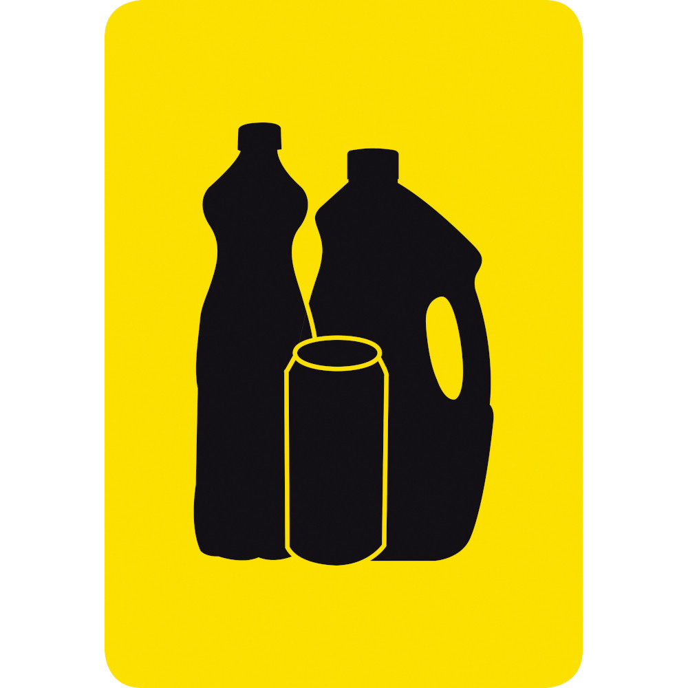 5 Autocollants Recyclage XS - Étiquettes Pour Poubelles De Tri - Papier, Plastique, Verre, Organique - Multicolores