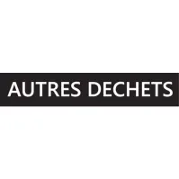 Adhésif tri-sélectif pour autres déchets blancs avec texte en français : facilitez votre tri sélectif !