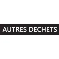 Adhésif tri-sélectif pour autres déchets blancs avec texte en français : facilitez votre tri sélectif !