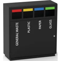 Poubelle tri-sélectif avec adhésif "autres déchets"