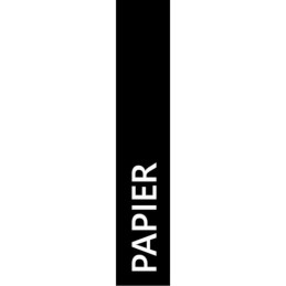 Adhésif Tri-Sélectif papier Blanc - 40mm - Français, Anglais, Italien, Allemand