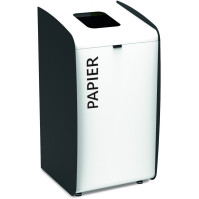 Adhésif Tri-Sélectif Blanc - 40mm - Coller sur Poubelles et Corbeilles