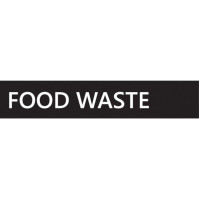 Autocollant recyclage déchet alimentaire anglais