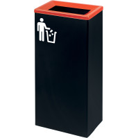 Adhésif Symbole Noir Mat pour Déchets Non Recyclables.