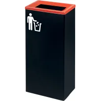Adhésif Symbole Noir Mat pour Déchets Non Recyclables.