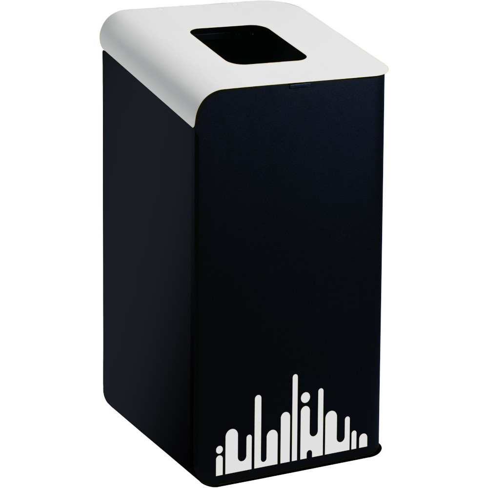 Borne tri sélectif blanc Rubi EVO 80 L avec couvercle blanc pour une séparation efficace des déchets. Borne tri sélectif blanc Rubi EVO 80 L avec couvercle blanc pour une séparation efficace des déchets.