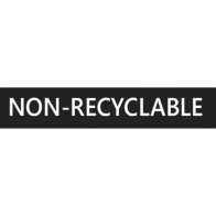 Adhésif NON-RECYCLACLE Blanc Anglais