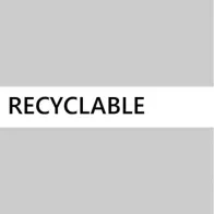 Adhésif Recyclable lettre noir