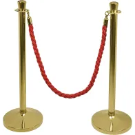 Poteau de balisage inox plaqué titanium de 50 mm de diamètre. Robuste et durable, ce produit est idéal pour baliser des zones.