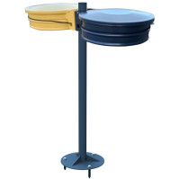 Poteau de balisage inox AISI 304 brillant de diamètre 50 mm. Robuste et durable, ce produit est idéal pour le balisage.