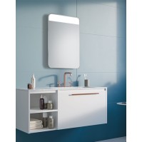 Miroir coins arrondis LED : une lumière LED uniforme et économique