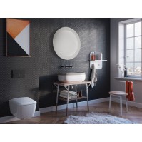 Miroir rond LED 3D avec option verre Pur clear résistant à l'humidité