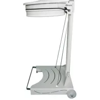 Support sac-poubelle mobile Le texte doit utiliser le mot clef sac fermement maintenu par une sangle élastique