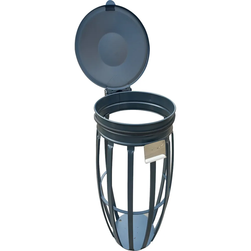 Poubelle vigipirate sac-poubelle visible