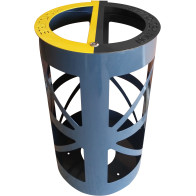 2 sacs-poubelle 60 litres corbeille bi-flux sécurité ronde