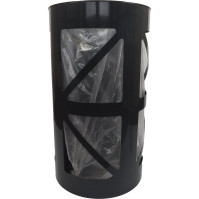 Sac visible pour la sécurité: corbeille bi-flux ronde