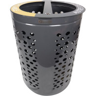 Poubelle extérieure esthétique 2 sacs urbains