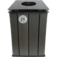 poubelle bois recyclable