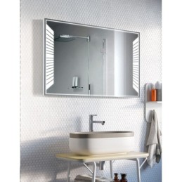 miroir salle de bain avec lumiere rectangulaire piano lumineux