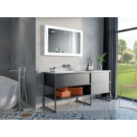miroir lumineux pour éclairer salle de bains sombre